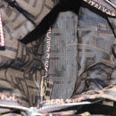 FENDI Zucca Canvas Hand Bag Black Brown Auth ep8782-11