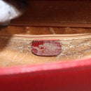 GUCCI Bamboo Hand Bag Leather Red Gold 002 1186 0259 Auth ep8784-17