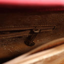 GUCCI Bamboo Hand Bag Leather Red Gold 002 1186 0259 Auth ep8784-21