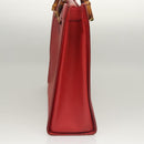 GUCCI Bamboo Hand Bag Leather Red Gold 002 1186 0259 Auth ep8784-3