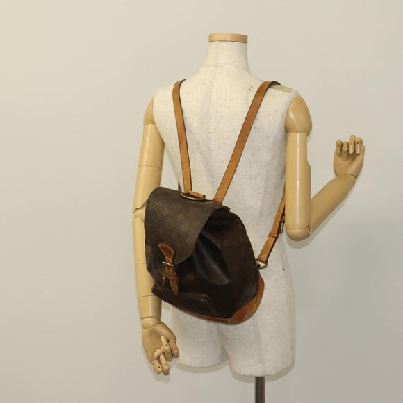 LOUIS VUITTON Monogram Montsouris MM Backpack M51136 LV Auth ep8786