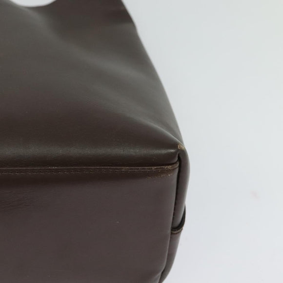 GUCCI Bamboo Shoulder Bag Leather Brown Gold 001 1553 1880 Auth ep8788