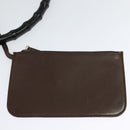 GUCCI Bamboo Shoulder Bag Leather Brown Gold 001 1553 1880 Auth ep8788-18
