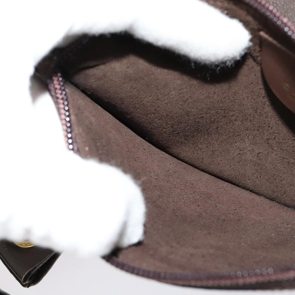 GUCCI Bamboo Shoulder Bag Leather Brown Gold 001 1553 1880 Auth ep8788