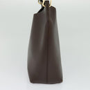 GUCCI Bamboo Shoulder Bag Leather Brown Gold 001 1553 1880 Auth ep8788-3