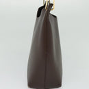 GUCCI Bamboo Shoulder Bag Leather Brown Gold 001 1553 1880 Auth ep8788-4