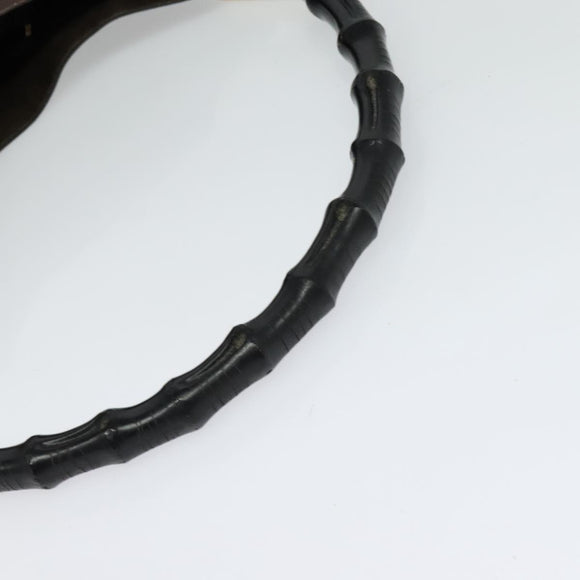 GUCCI Bamboo Shoulder Bag Leather Brown Gold 001 1553 1880 Auth ep8788