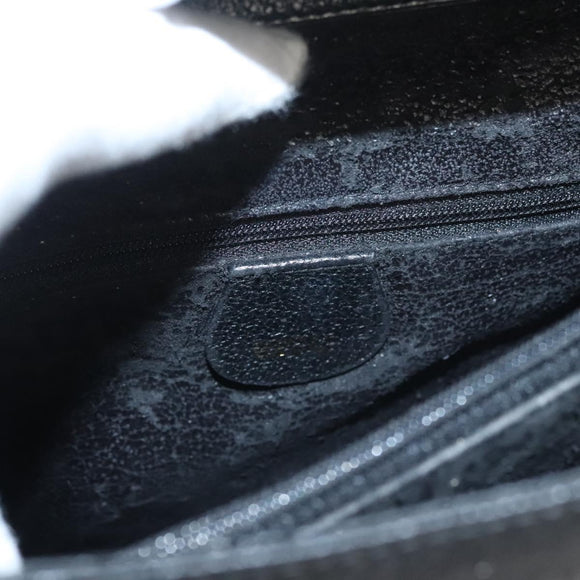 GUCCI Bamboo Hand Bag Suede Black Gold 002 0260 Auth ep8789