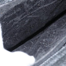 GUCCI Bamboo Hand Bag Suede Black Gold 002 0260 Auth ep8789-20