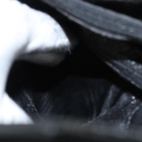 GUCCI Bamboo Hand Bag Suede Black Gold 002 0260 Auth ep8789