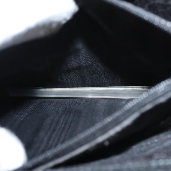 GUCCI Bamboo Hand Bag Suede Black Gold 002 0260 Auth ep8789