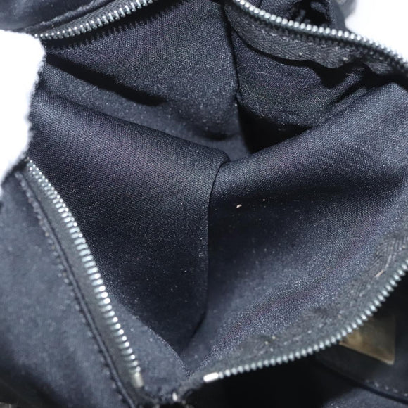 FENDI Shoulder Bag Nylon Black Silver Auth ep8791