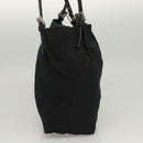 FENDI Shoulder Bag Nylon Black Silver Auth ep8791-4