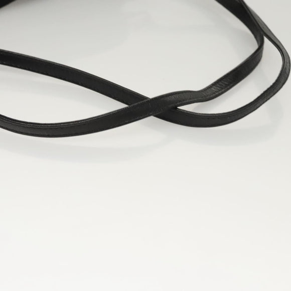 FENDI Shoulder Bag Nylon Black Silver Auth ep8791