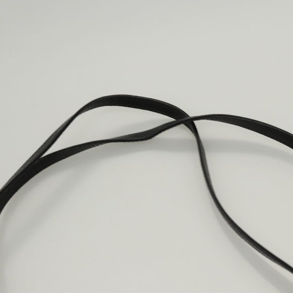 FENDI Shoulder Bag Nylon Black Silver Auth ep8791