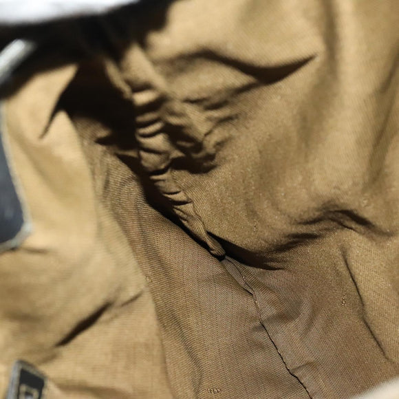 FENDI Zucca Canvas Backpack Brown Black gold Auth ep8792