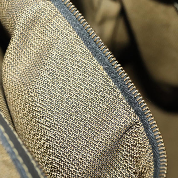 FENDI Zucca Canvas Backpack Brown Black gold Auth ep8792