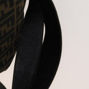 FENDI Zucca Canvas Backpack Brown Black gold Auth ep8792-8