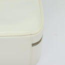 GUCCI Vanity Cosmetic Pouch Patent 2way Gold White 000 270 0323 Auth ep8794-15