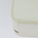 GUCCI Vanity Cosmetic Pouch Patent 2way Gold White 000 270 0323 Auth ep8794-16