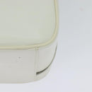 GUCCI Vanity Cosmetic Pouch Patent 2way Gold White 000 270 0323 Auth ep8794-9