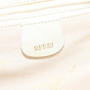 GUCCI Vanity Cosmetic Pouch Patent 2way Gold White 000 270 0323 Auth ep8794-17