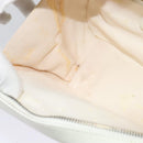 GUCCI Vanity Cosmetic Pouch Patent 2way Gold White 000 270 0323 Auth ep8794-19