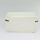 GUCCI Vanity Cosmetic Pouch Patent 2way Gold White 000 270 0323 Auth ep8794-5