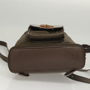 GUCCI Bamboo Rucksack Nylon Khaki 003 2058 0030 5 Auth ep8797-5