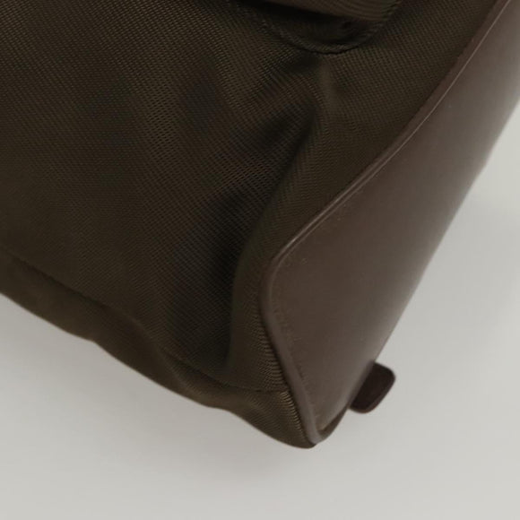 GUCCI Bamboo Backpack Nylon Khaki 003 2058 0030 5 Auth ep8797