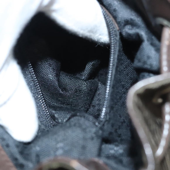 GUCCI Bamboo Backpack Nylon Khaki 003 2058 0030 5 Auth ep8797