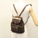 GUCCI Bamboo Backpack Nylon Khaki 003 2058 0030 5 Auth ep8797-29