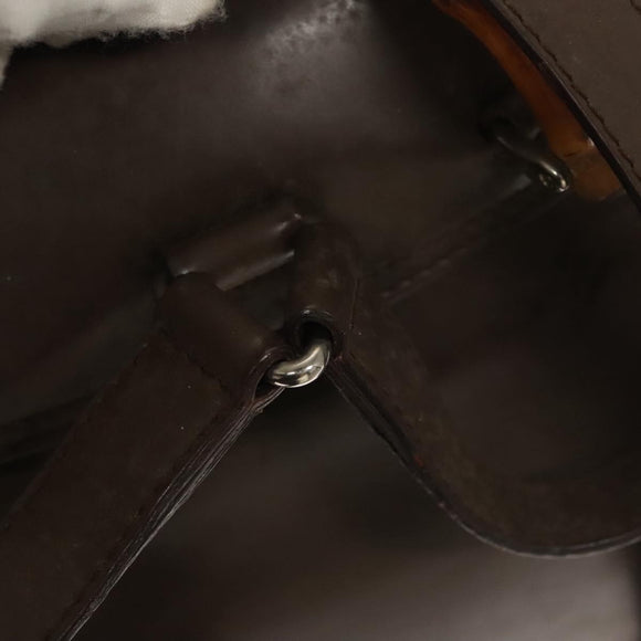 GUCCI Bamboo Backpack Nylon Khaki 003 2058 0030 5 Auth ep8797