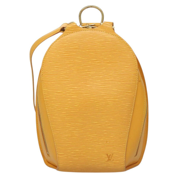 LOUIS VUITTON Epi Mabillon Backpack Yellow M52239 LV Auth ep8801