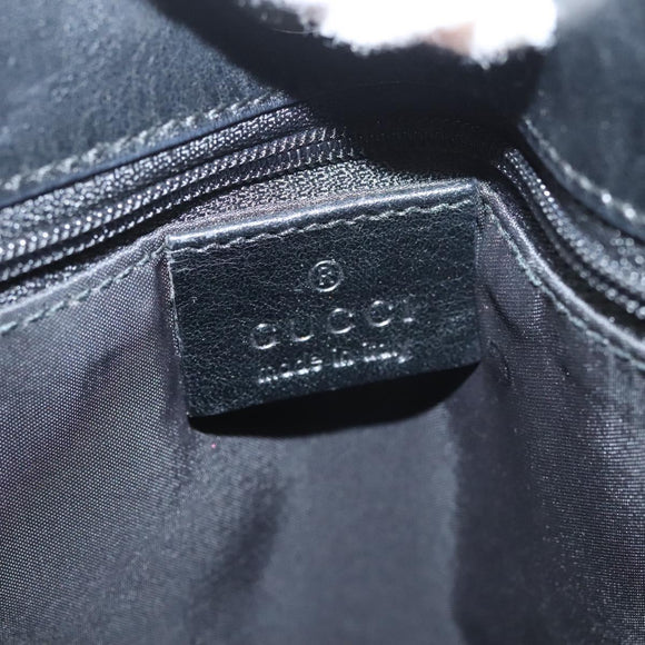 GUCCI Shoulder Bag Nylon Black Silver 001 3193 2853 Auth ep8821