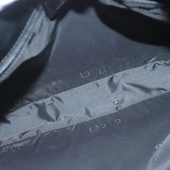 GUCCI Shoulder Bag Nylon Black Silver 001 3193 2853 Auth ep8821