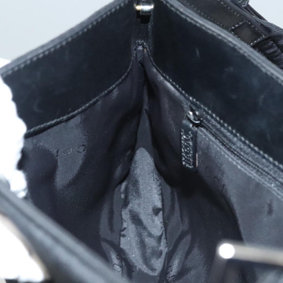 GUCCI Shoulder Bag Nylon Black Silver 001 3193 2853 Auth ep8821