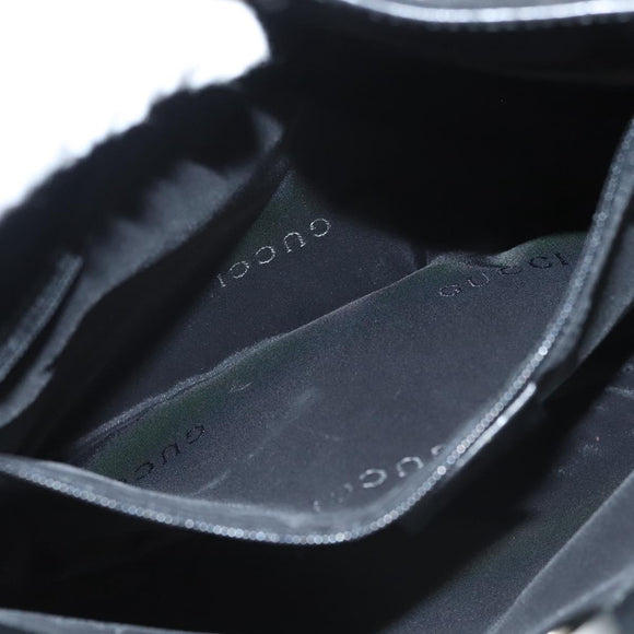 GUCCI Shoulder Bag Nylon Black Silver 001 3193 2853 Auth ep8821