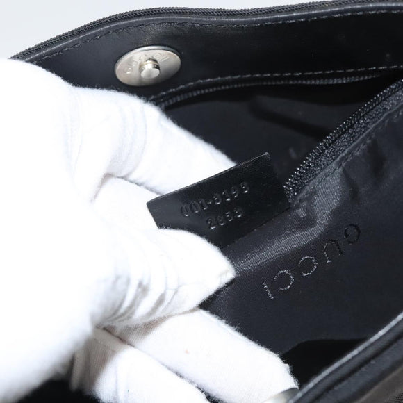 GUCCI Shoulder Bag Nylon Black Silver 001 3193 2853 Auth ep8821