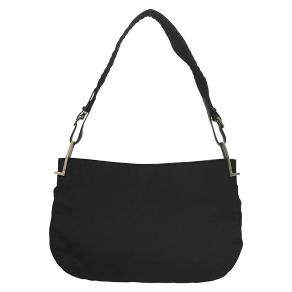 GUCCI Shoulder Bag Nylon Black Silver 001 3193 2853 Auth ep8821