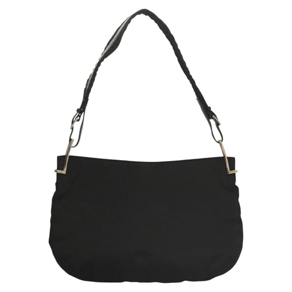 GUCCI Shoulder Bag Nylon Black Silver 001 3193 2853 Auth ep8821