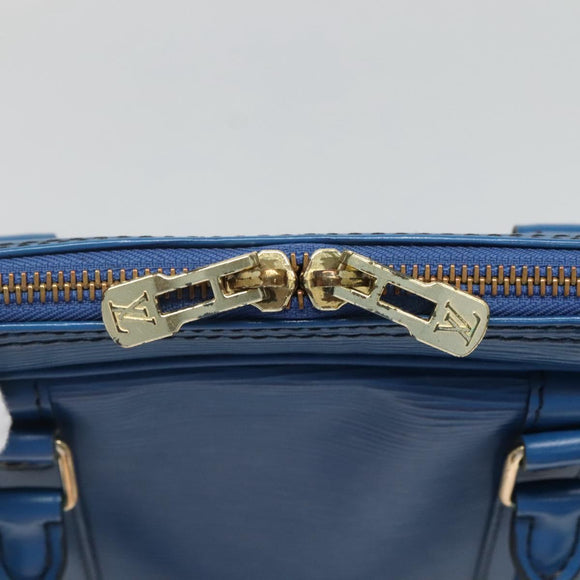 LOUIS VUITTON Epi Porte Documents Voyage Business Bag Blue M54475 Auth ep8830