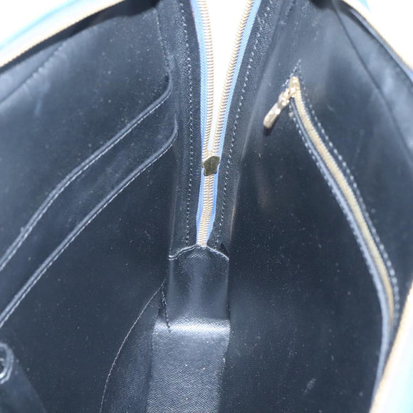 LOUIS VUITTON Epi Porte Documents Voyage Business Bag Blue M54475 Auth ep8830