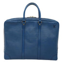 LOUIS VUITTON Epi Porte Documents Voyage Business Bag Blue M54475 Auth ep8830-13