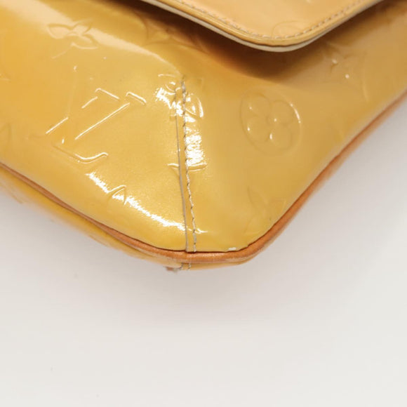 LOUIS VUITTON Monogram Vernis Thompson Street Bag Beige M91301 LV Auth ep8835