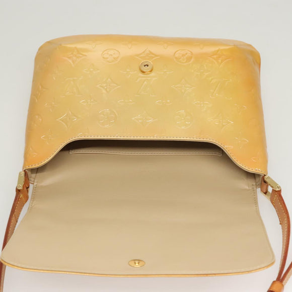 LOUIS VUITTON Monogram Vernis Thompson Street Bag Beige M91301 LV Auth ep8835