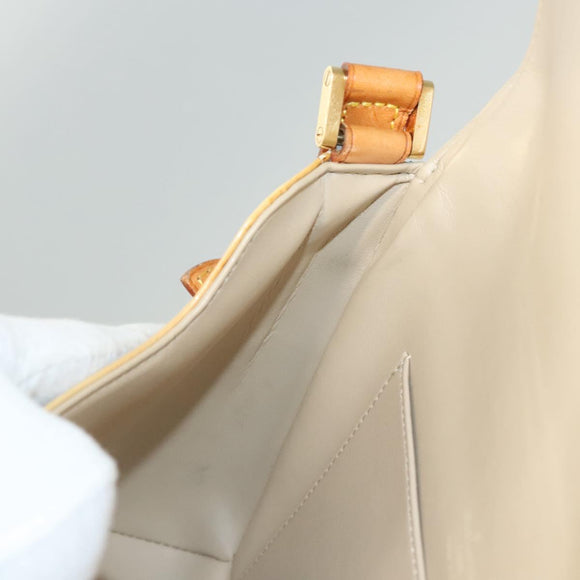 LOUIS VUITTON Monogram Vernis Thompson Street Bag Beige M91301 LV Auth ep8835