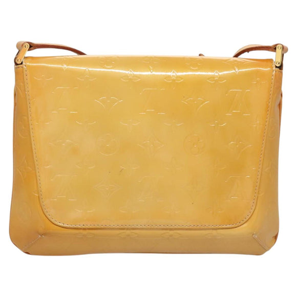 LOUIS VUITTON Monogram Vernis Thompson Street Bag Beige M91301 LV Auth ep8835