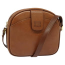 Burberrys Shoulder Bag Leather Brown Gold Auth ep8843-1