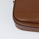 Burberrys Shoulder Bag Leather Brown Gold Auth ep8843-15